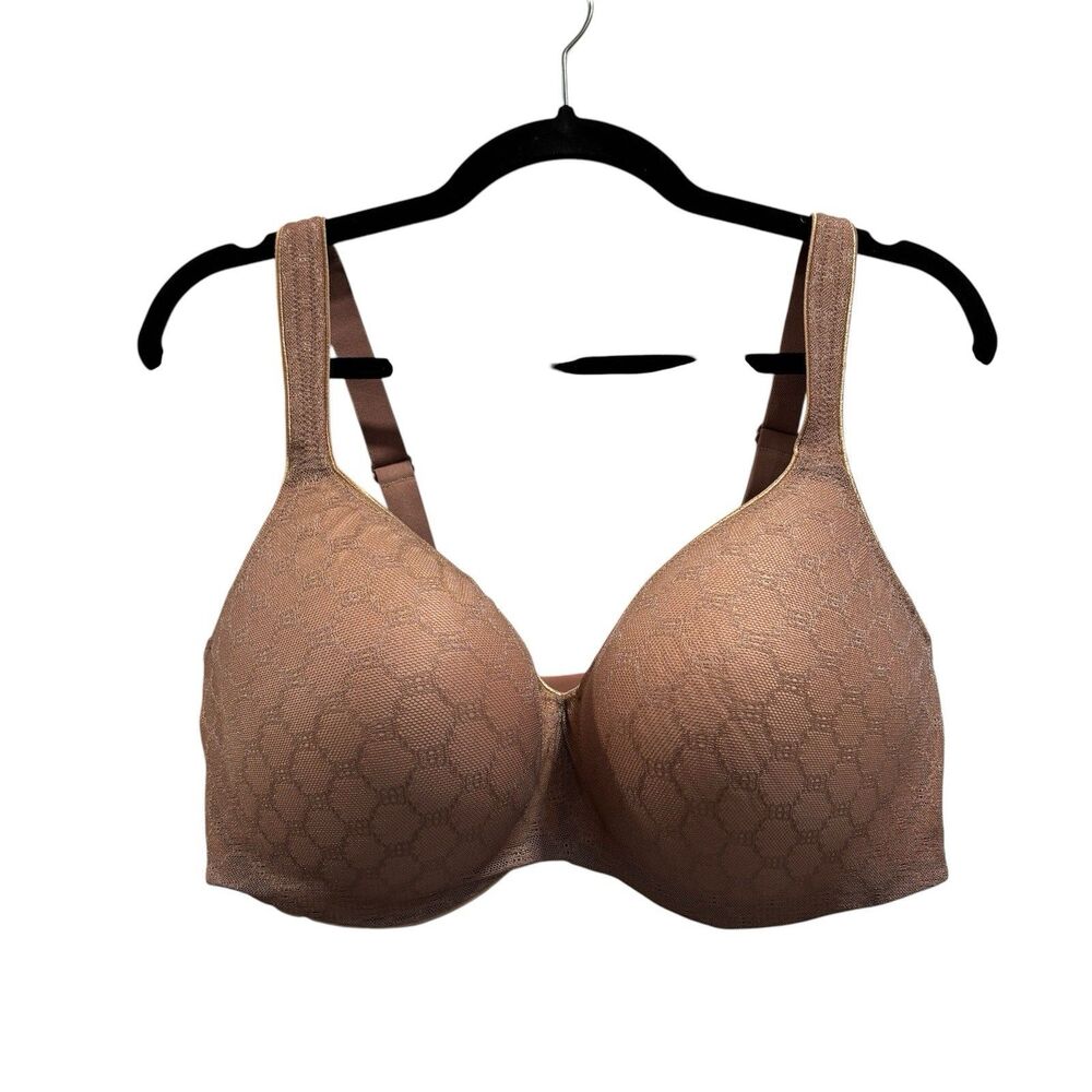 Soma Stunning Support Bra Womens 40DDD Geo Lace Balconette Padded Underwire